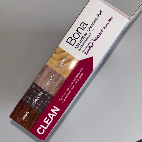 Bona Replacement Microfiber Cleaning Refill Pads For Swiffer WetJet Mop 3 Pcs - Picture 2 of 10